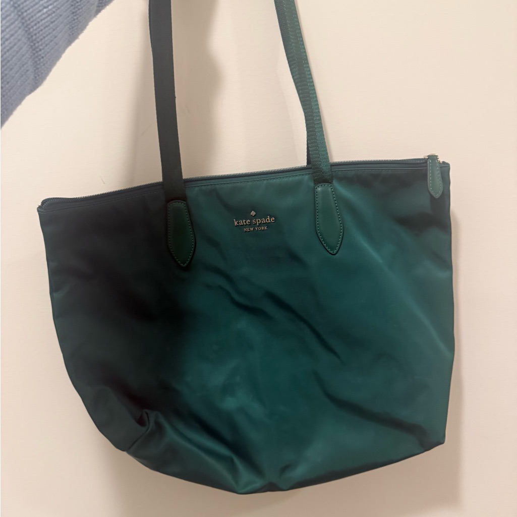 Kate Spade Teal And Black Tote Bag